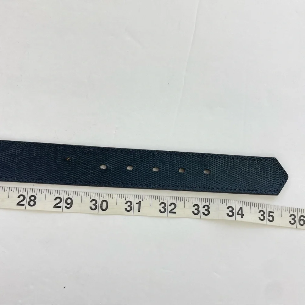 Vintage‎ Navy Blue Snakeskin Texture Belt